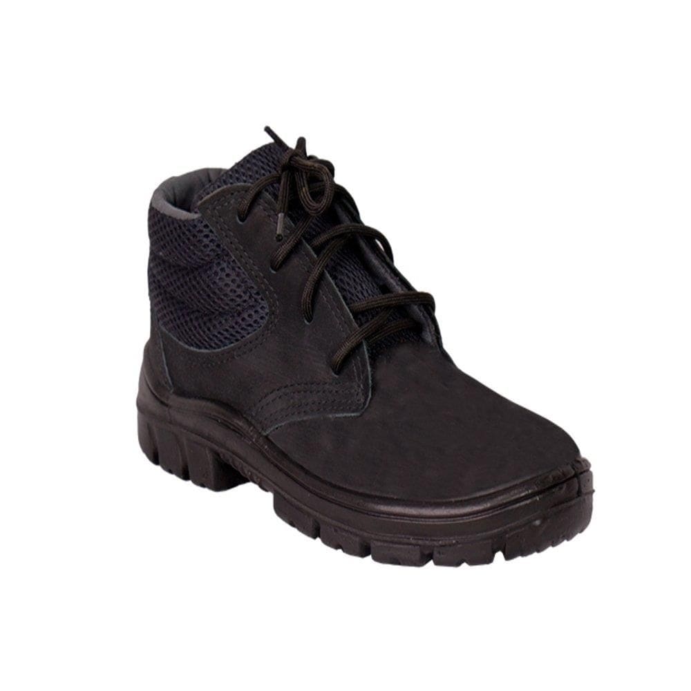 Botina de Segurança Kadesh Imbiseg CA17017 Nobuck PU Monodensidade Preto - Biqueira de PVC