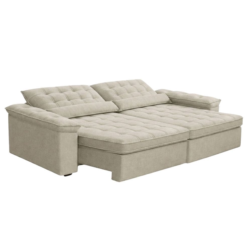 Sofá Retrátil e Reclinável 4 Lugares 2,90m Sole