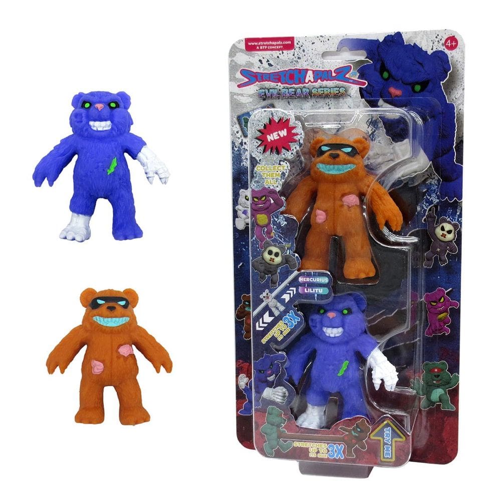 2 Mini Bonecos Elásticos Mercurius E Lilitu - Stretchapalz