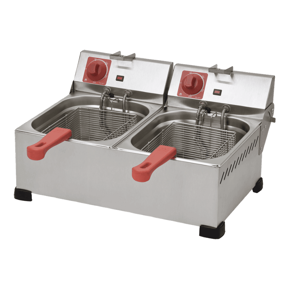 Fritadeira Elétrica 6L 2 Cubas Inox 3000W Marchesoni FT.1.622.ST 220v