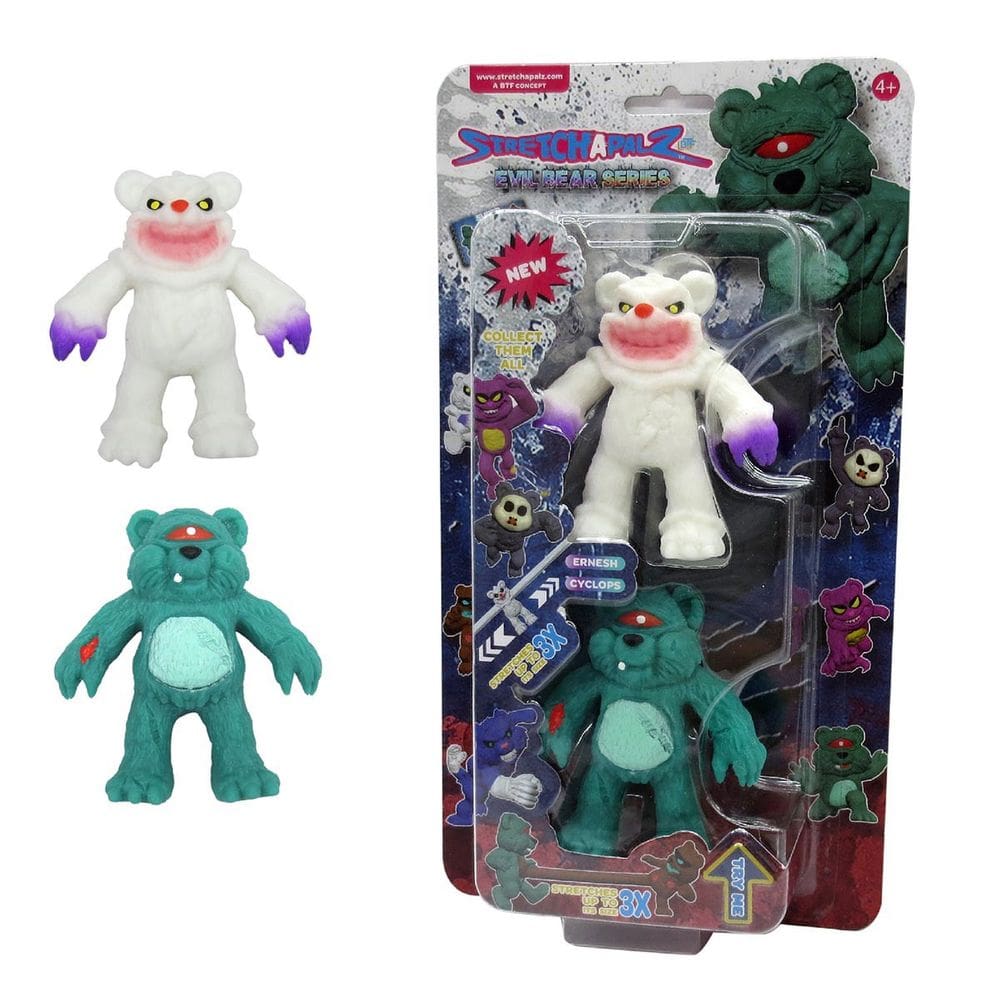 2 Mini Bonecos Elásticos Ernesh E Cyclops - Stretchapalz