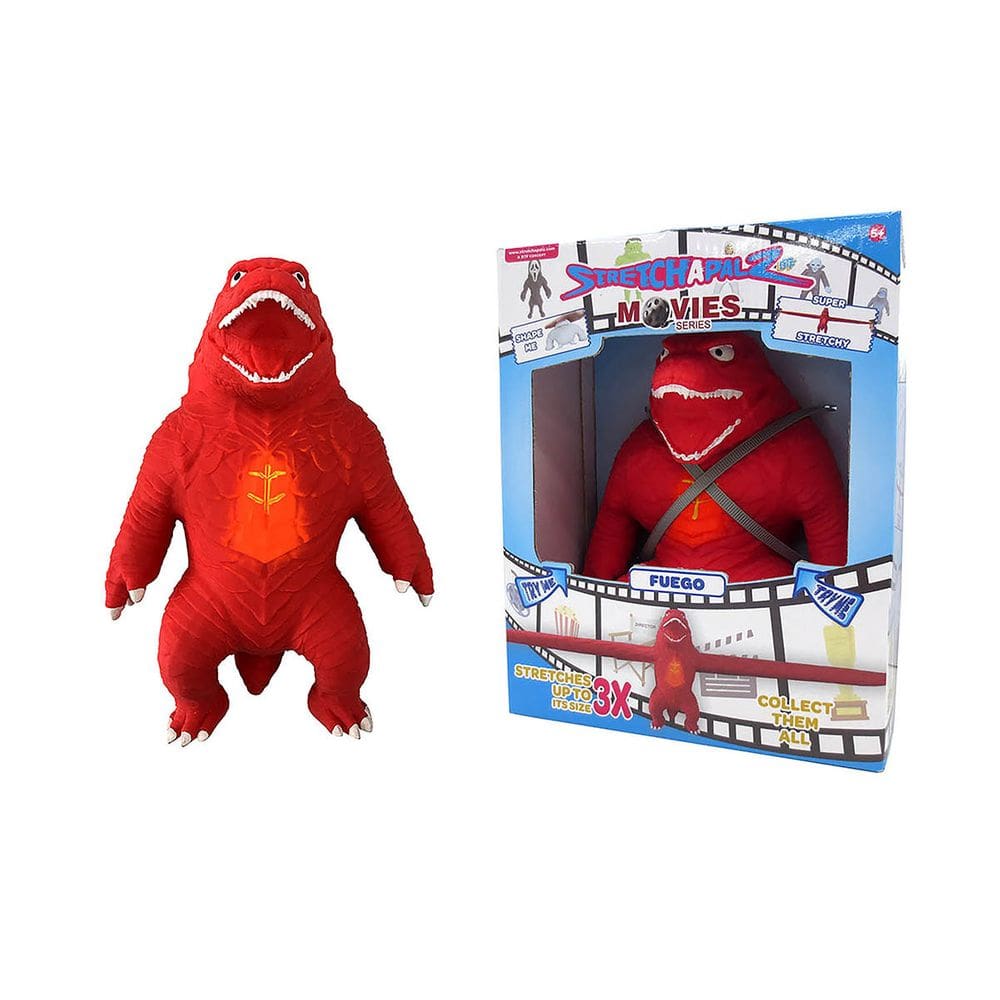 Boneco 26Cm Que Estica Fuego - Stretchapalz Movies