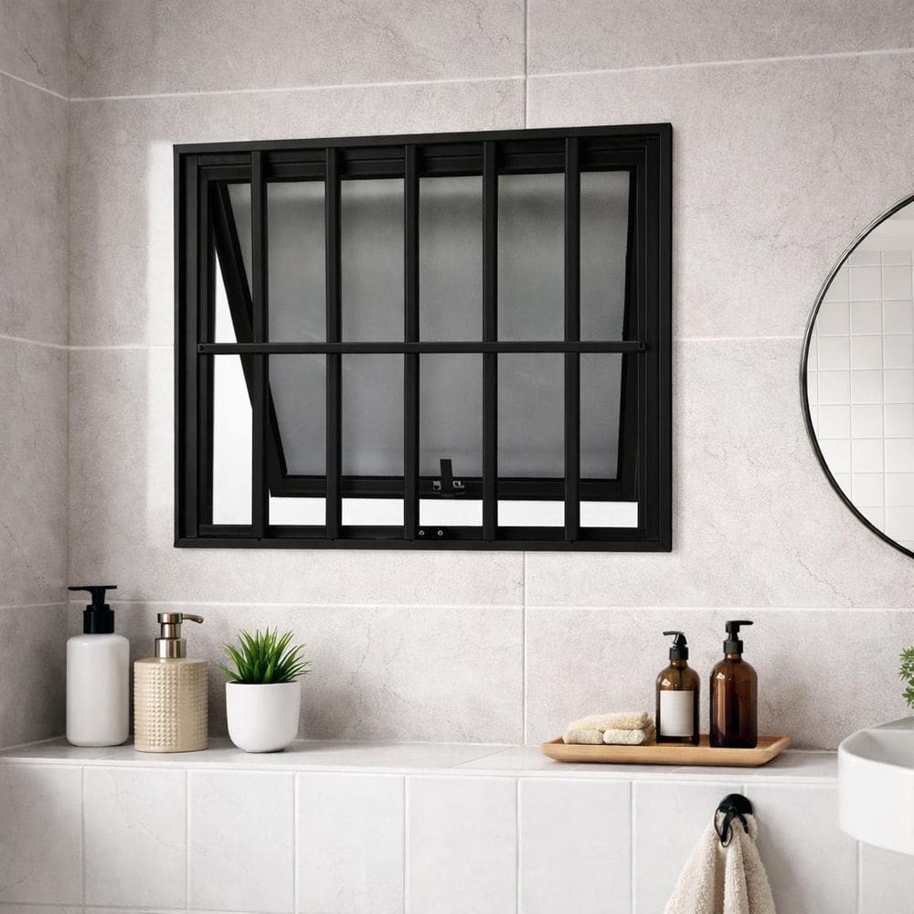 Vitro Maxim Ar Preto Com Grade 80X60