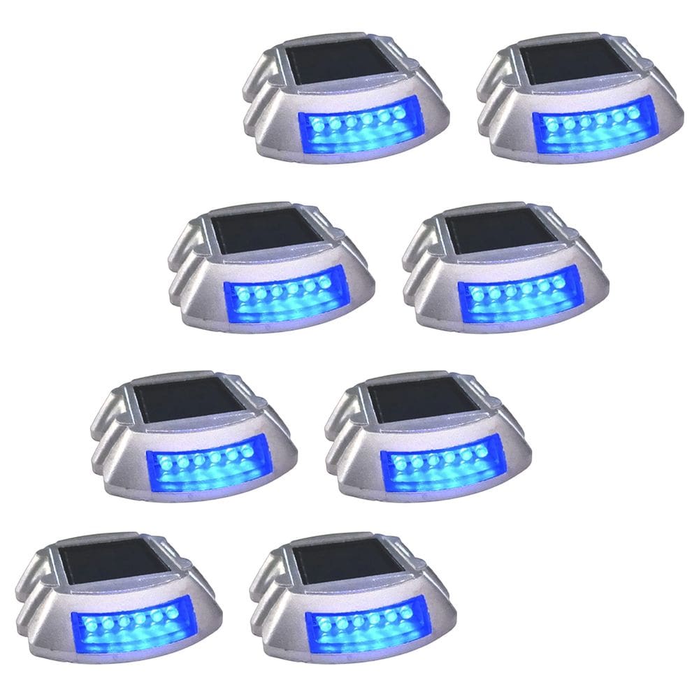 Tacha Solar Viaria Olho de Gato Kit 8 Uni Sinalizador Refletivo Estrada Rodovia Avenida Trafego Iluminacao Seguranca