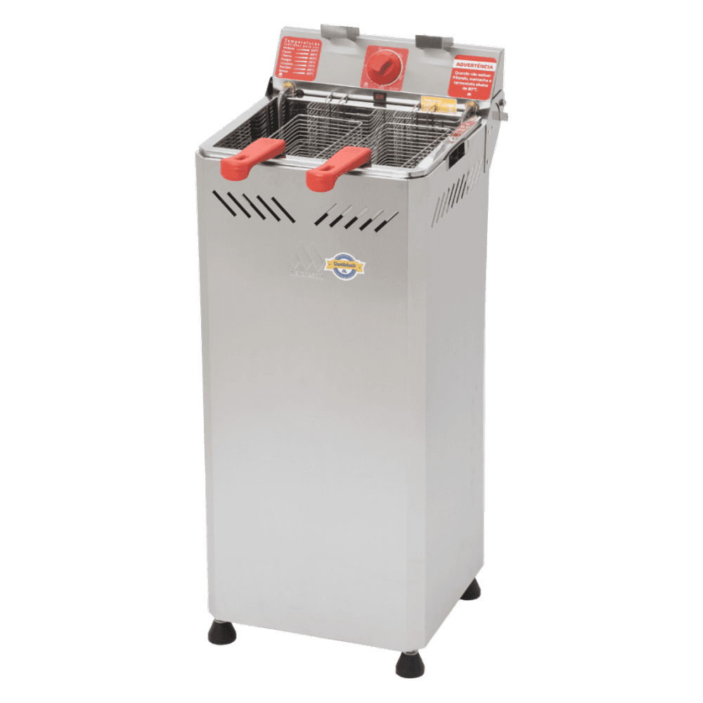 Fritadeira Elétrica Água e Óleo Gabinete 25L 1 Cuba Inox 5000W Marchesoni FT.2.252.G 220v