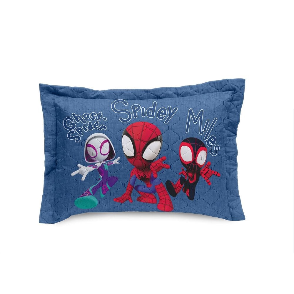 Jogo Cobre Leito Infantil Homem Aranha Time Solteiro 100% Poliéster  - Spidey Time