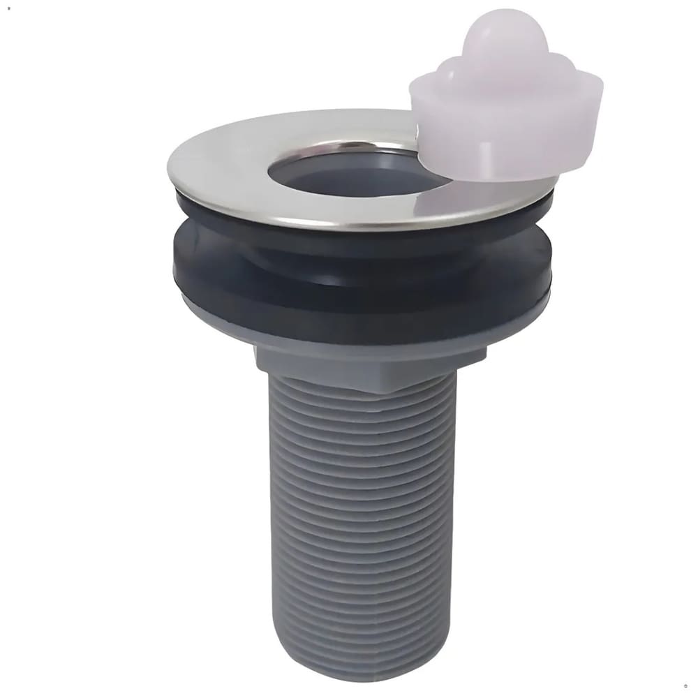 Valvula Lavatorio Escoamento Ralo  7/8 Abs Premium + Inox Tampa Silicone Premium Flvx Hidro