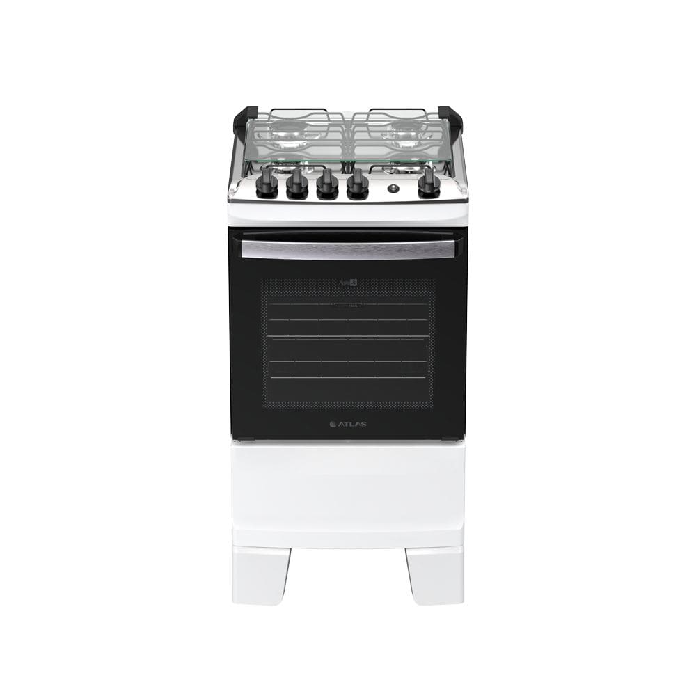 Fogão 4 bocas Atlas Agile Up Automático Mesa Inox