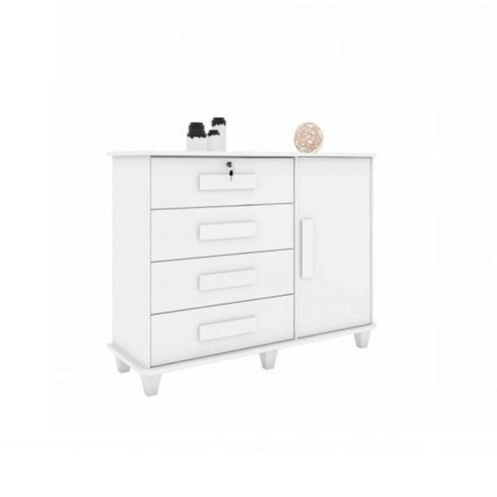 Cômoda Sapateira Grécia Branco - RV Móveis