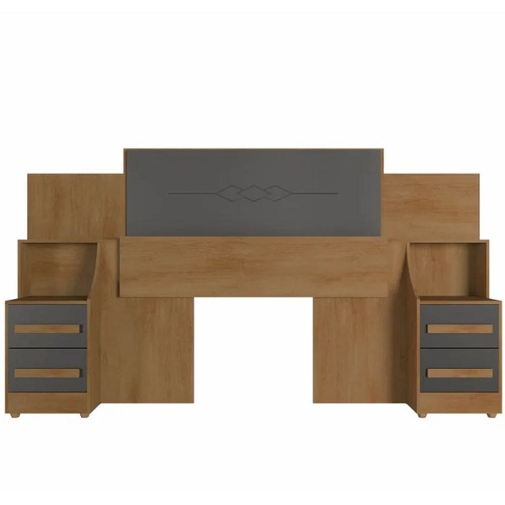 Cabeceira De Casal Síria Cinamomo/Grafite – RV Móveis