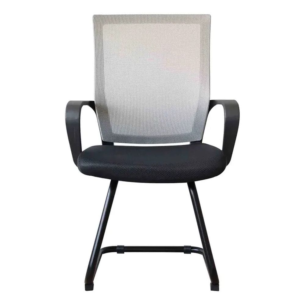 Cadeira Recepcao Tela Mesh Double Escritorio - Future Preta