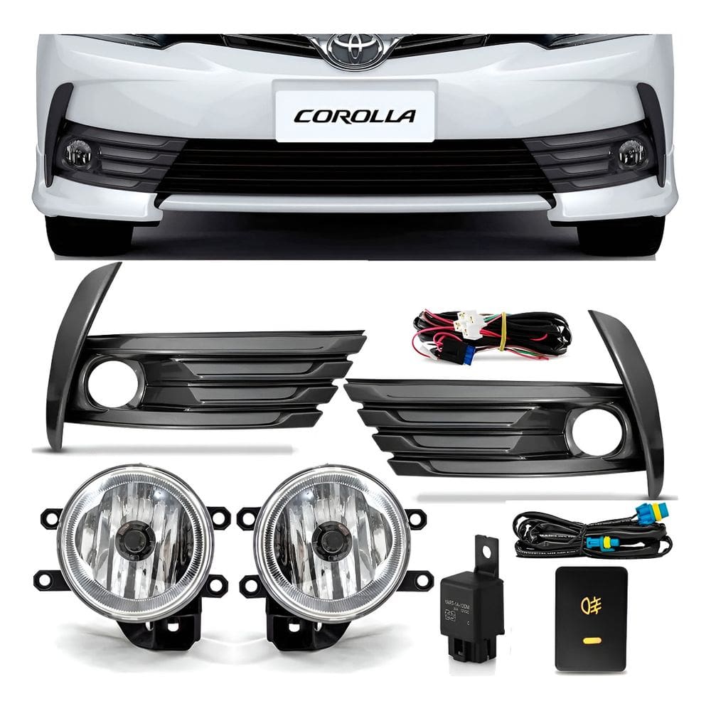 Kit Farol de Milha Neblina Toyota Corolla 2017 2018 2019