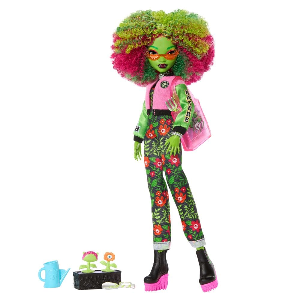 Boneca Monster High Venus McFlytrap com Kit de Jardinagem
