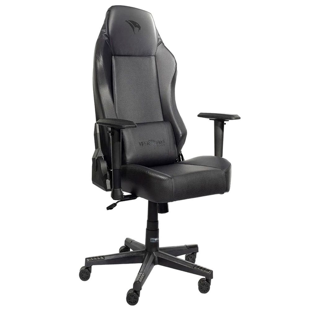 Cadeira Gamer Ergonômica Giratória Confortável para Escritório Preta Viper Pro VP003