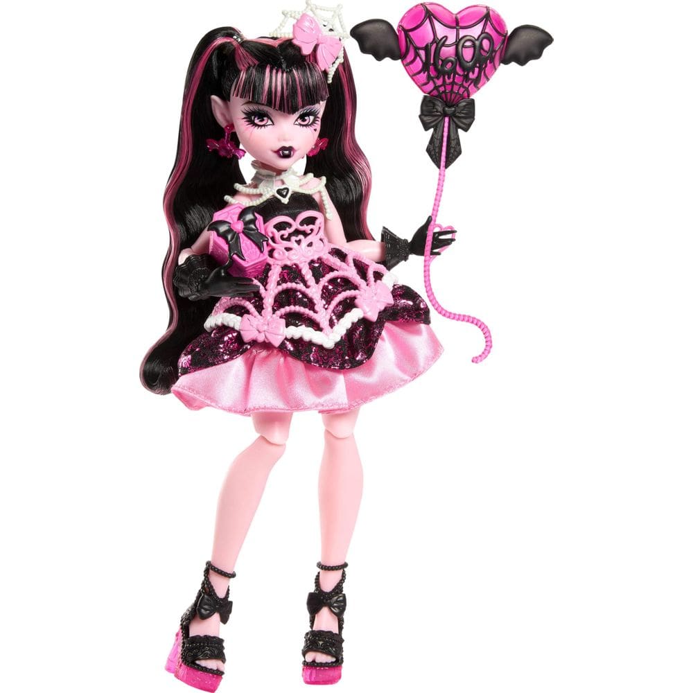 Boneca Monster High Scary Sweet Birthday Draculaura com acesso.