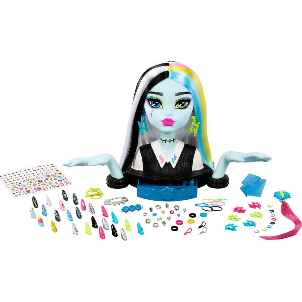 Styling Head Monster High Frankie Stein com mais de 65 acessórios