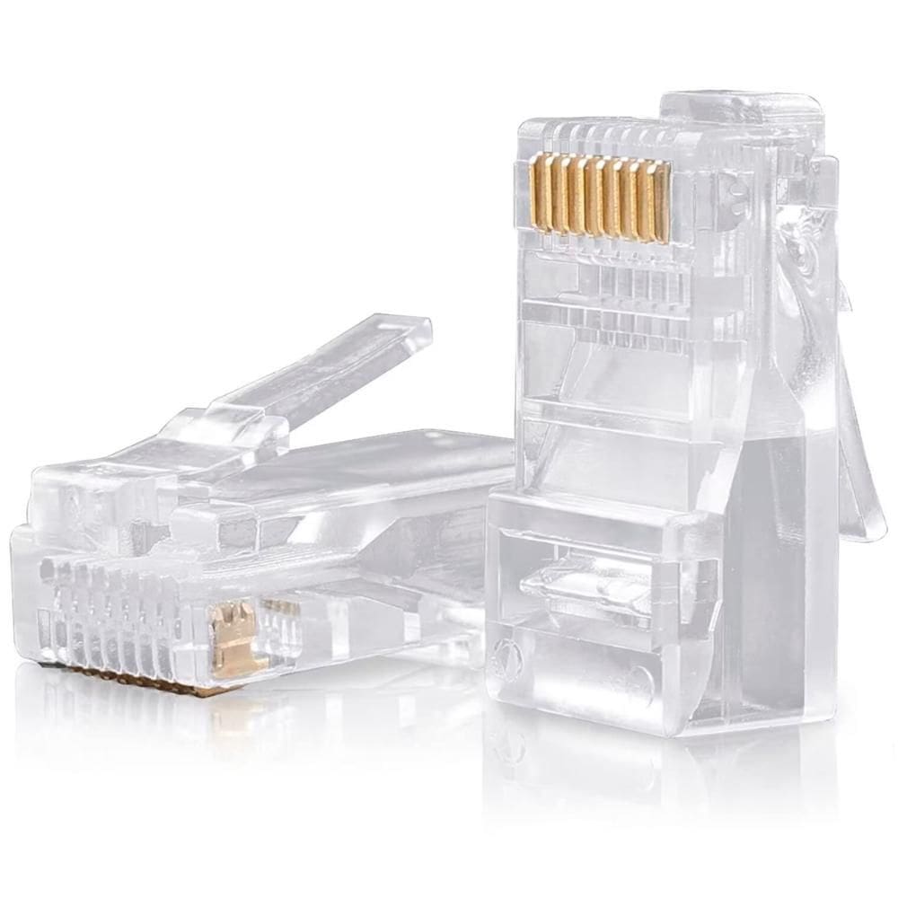 Conector de Cabo de Rede RJ45 UTP Plugue Cat5E Ugreen Contatos Banhados a Ouro (10 unidades)