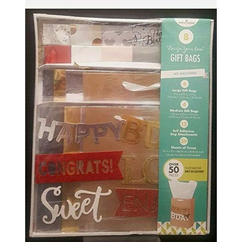 Kit para Personalizar Sacolas de Presente 8 Peças