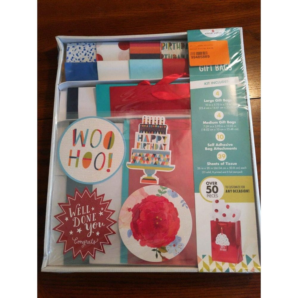 Kit American Greetings para Personalizar Sacolas de Presente