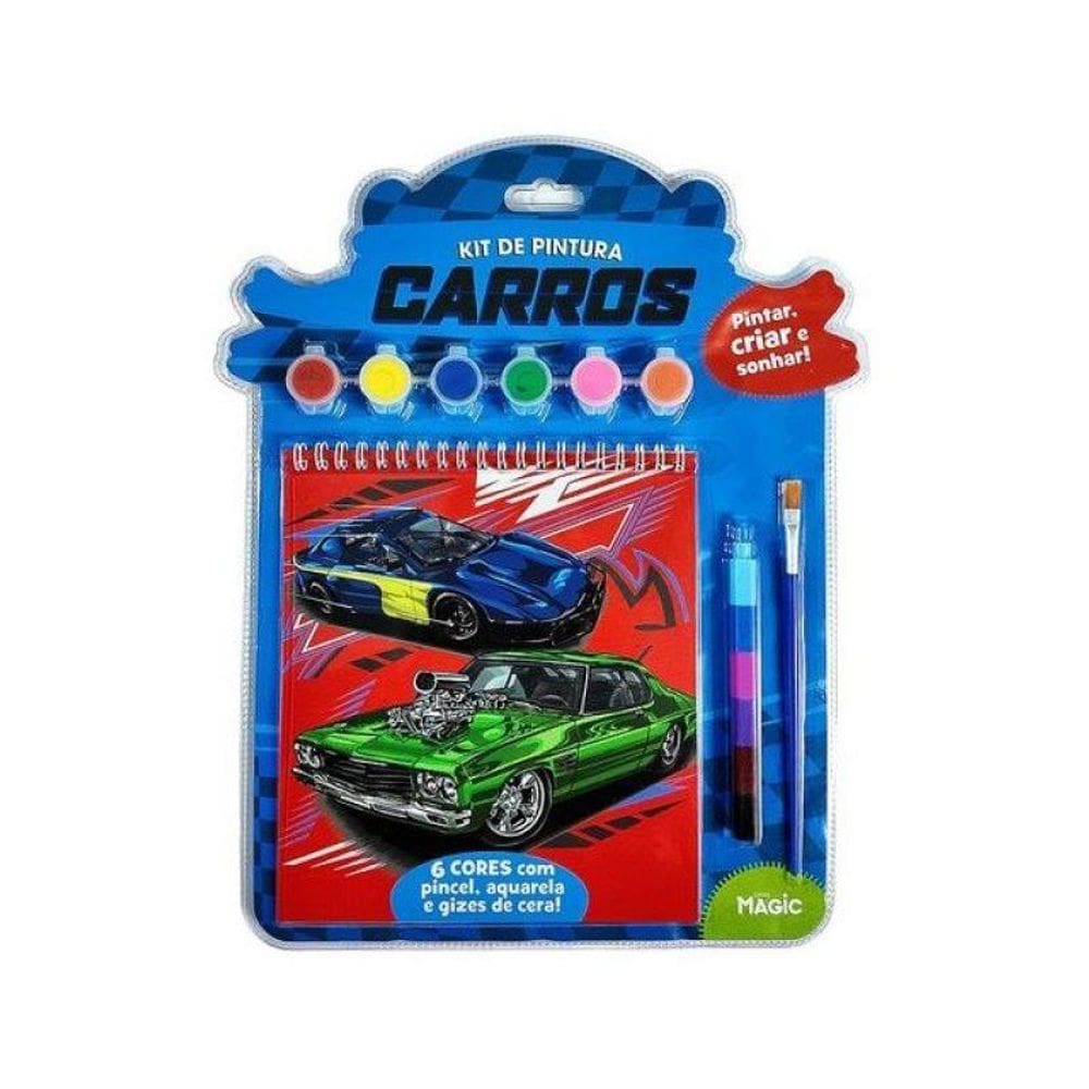 Kit De Pintura Carros - Pintar, Criar E Sonhar!