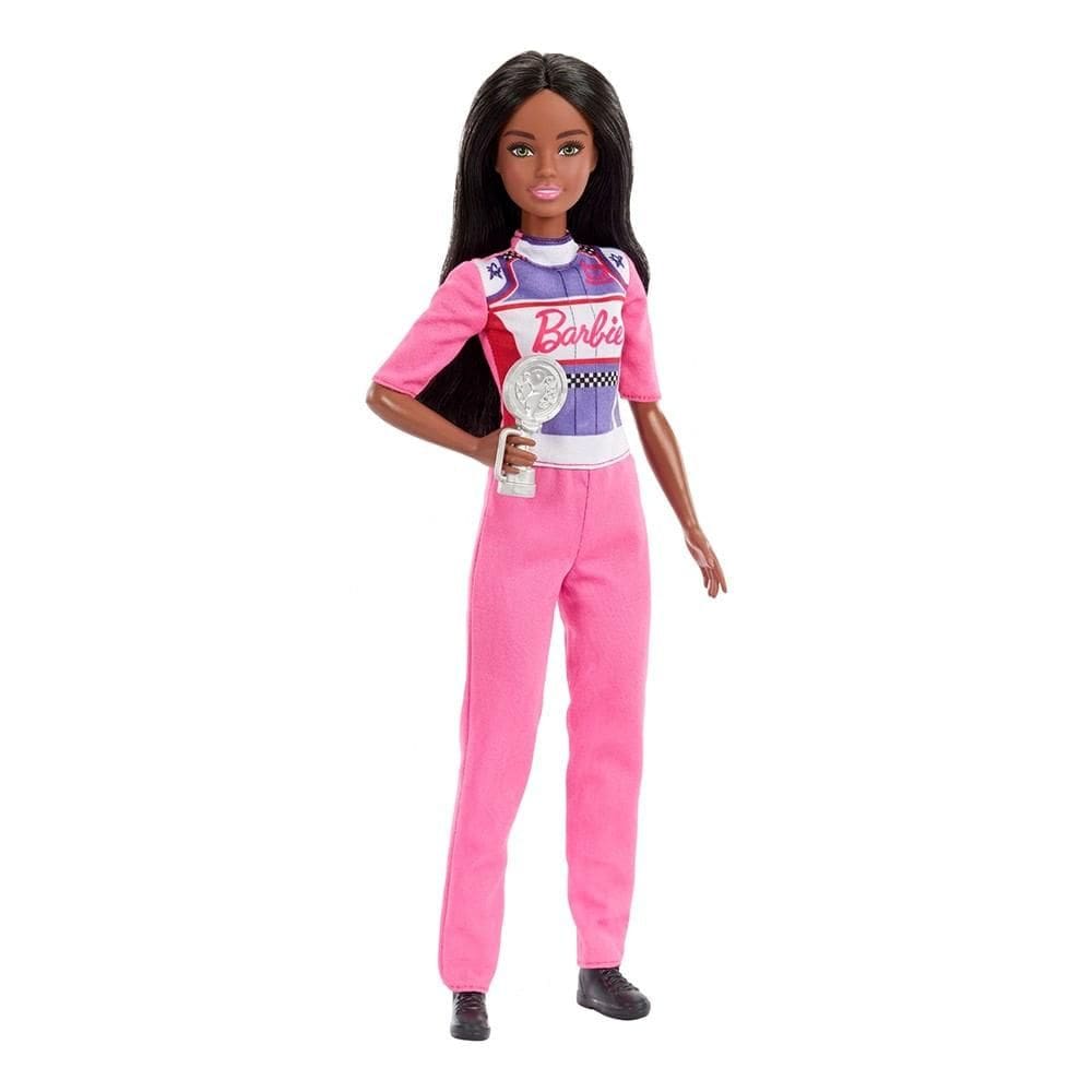 Barbie Profissões Boneca Pilota de Corrida - Mattel