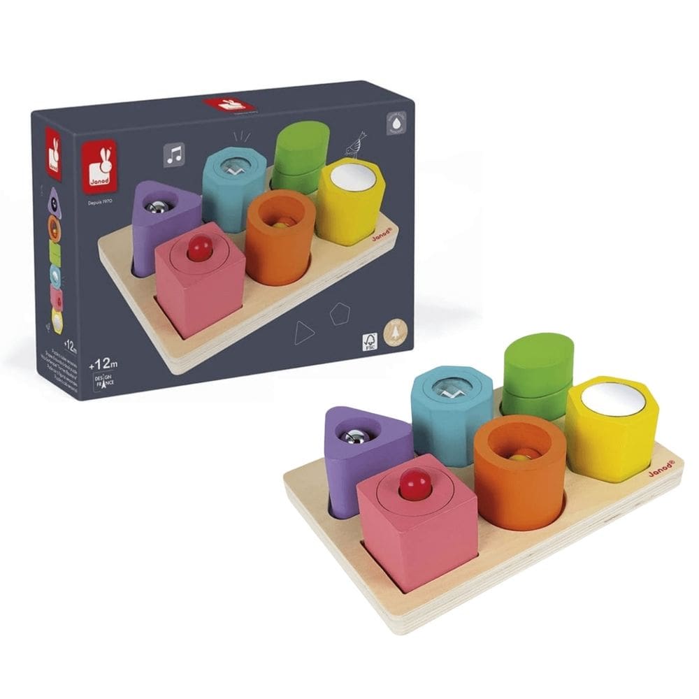 Encaixa Formas Interativo 7 Peças - Janod