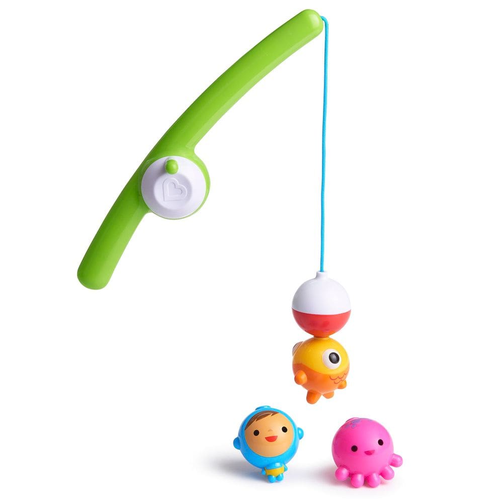 Conjunto de brinquedos de banho Munchkin Fishin` Magnetic Baby Toddler Conjunto de 4 peças