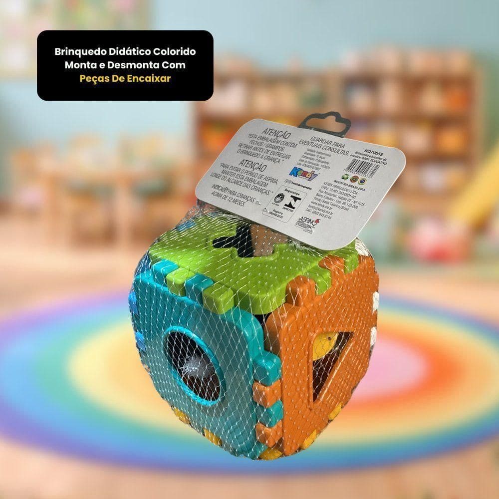 Brinquedo Didático Colorido: Monta E Desmonta