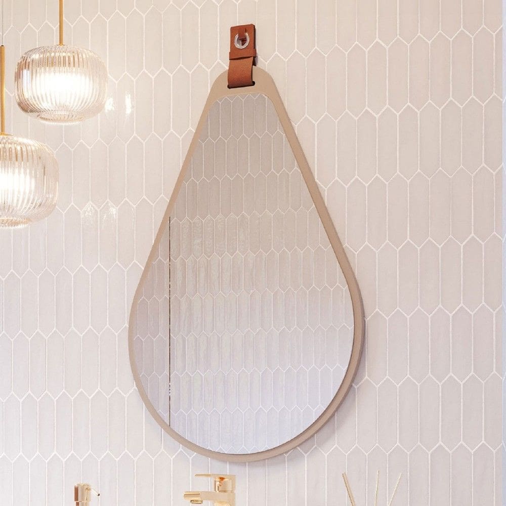 Espelho Decorativo Gota 100% Mdf Cappuccino - Mgm Móveis