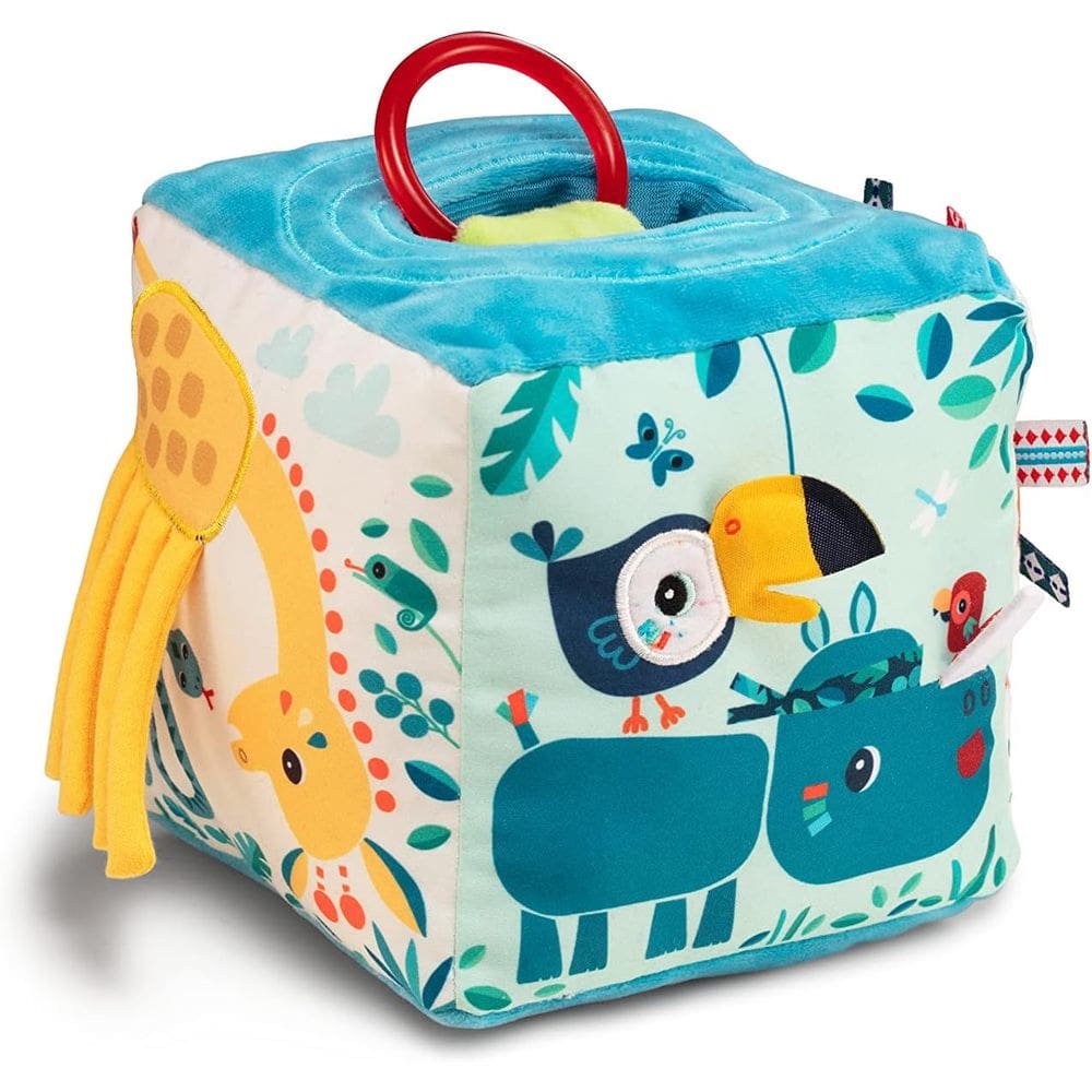 Cubo Sensorial Bebê Lilliputiens Pelúcia Educativo Desenvolvimento Infantil com Sons - Marius