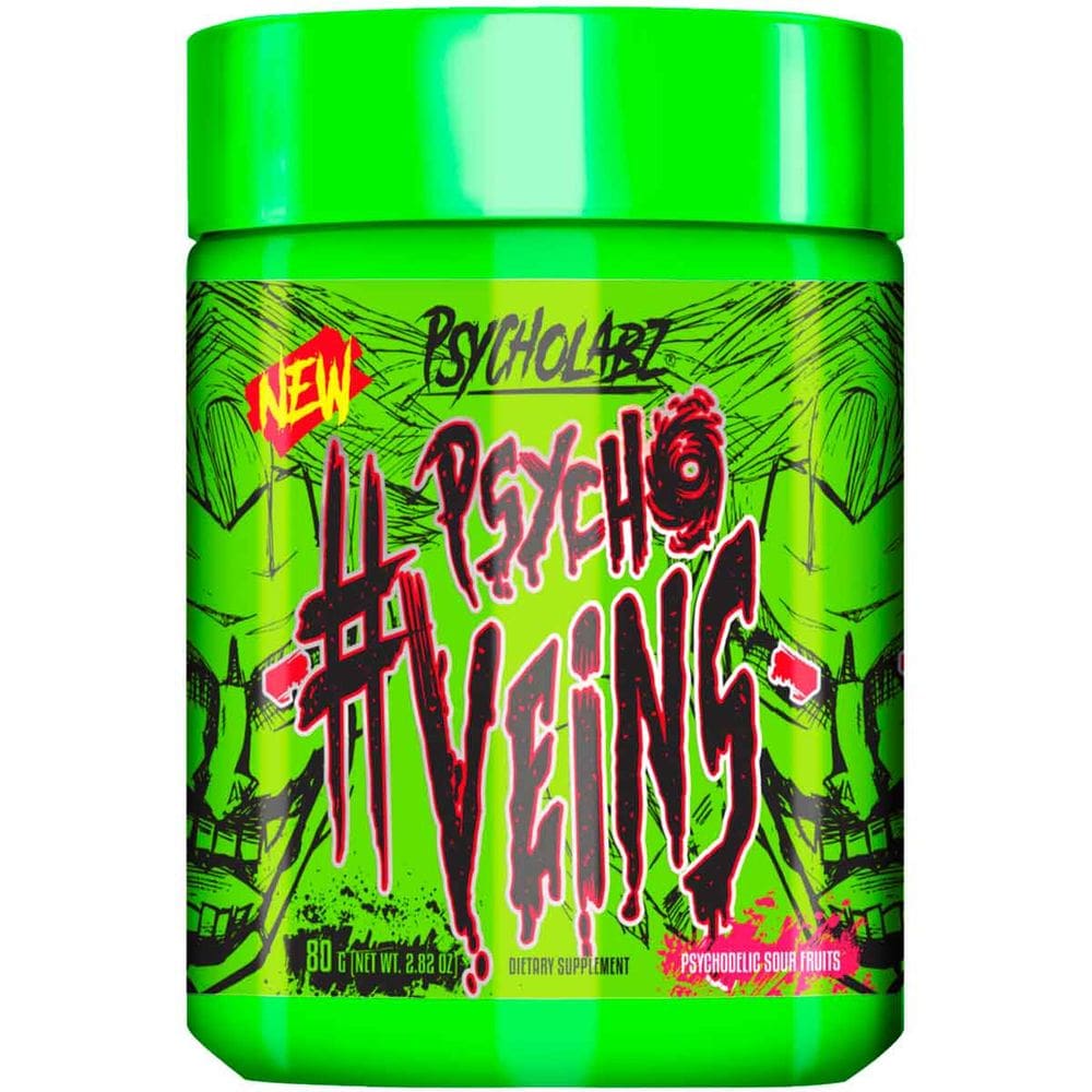 Pré-treino Psycho Veins Sour Fruit 80g Psycholabz Energia