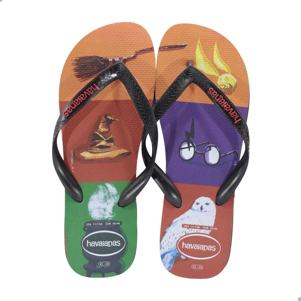 Chinelo Masculino Havaianas Harry Potter Preto