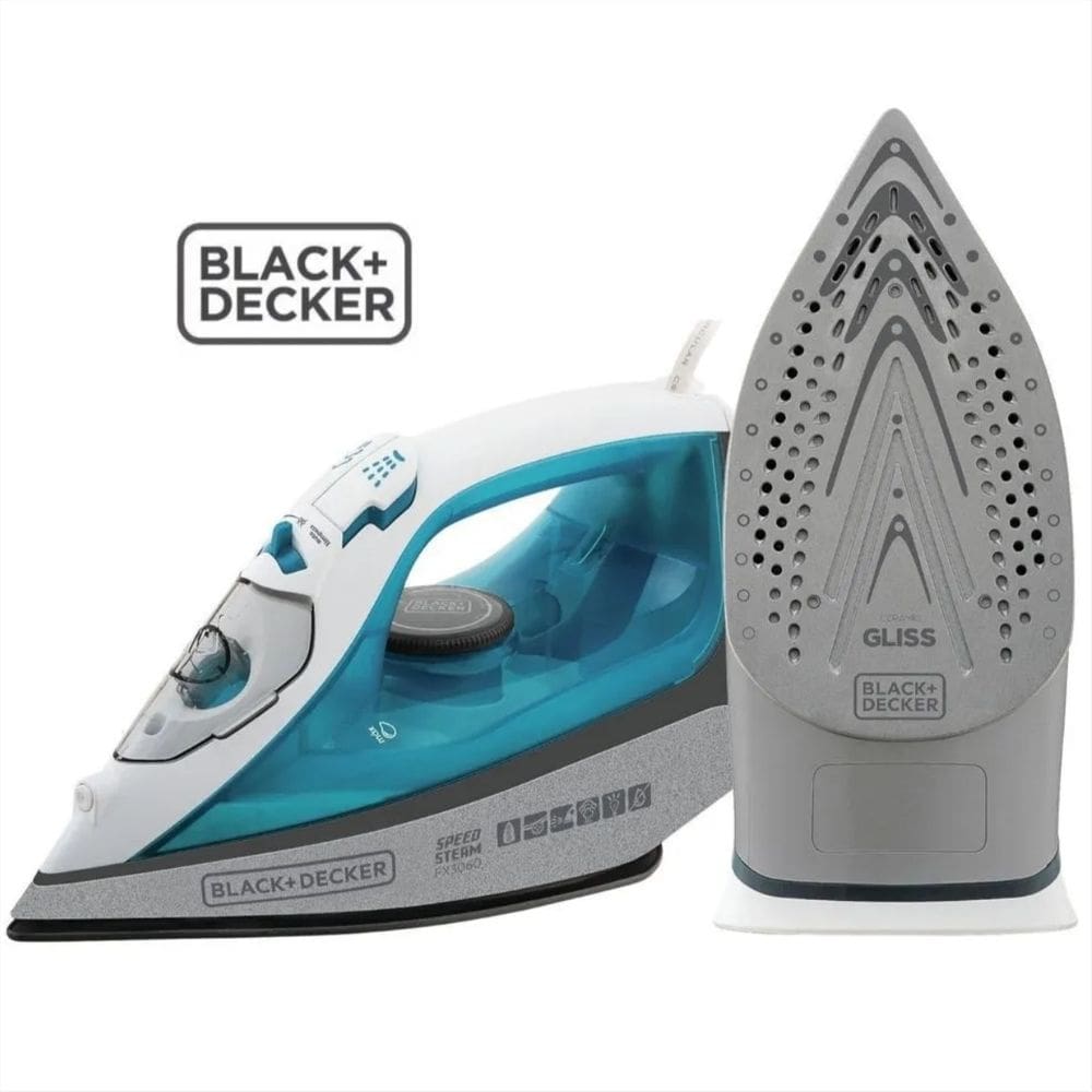 Ferro de Passar a Vapor Black+Decker FX3060 Speed Steam - Base Ceramic Gliss, Antigotejamento e Vapor Vertical
