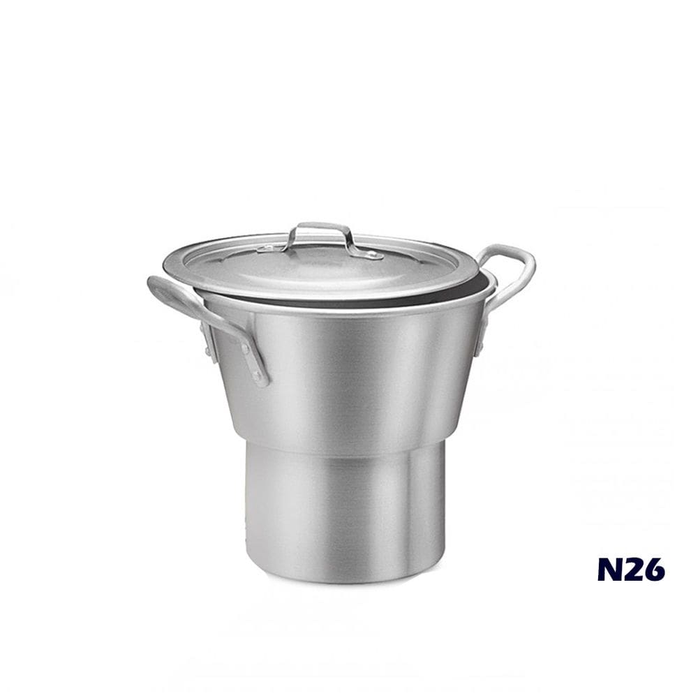 Cuscuzeiro de Alumínio com Base e Tampa 2,4 Litros n°26 405 ABC