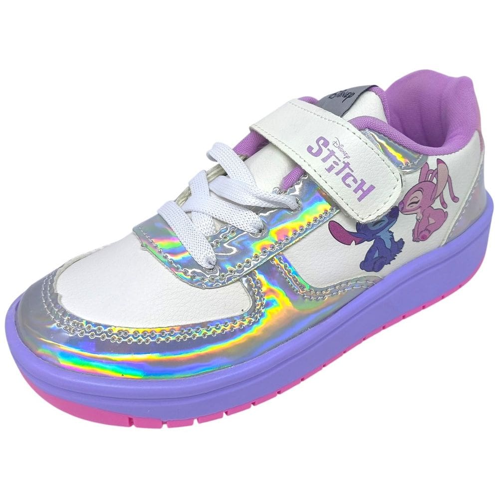 Tenis Infantil Menina Confortavel Facil Calce Disney Stitch