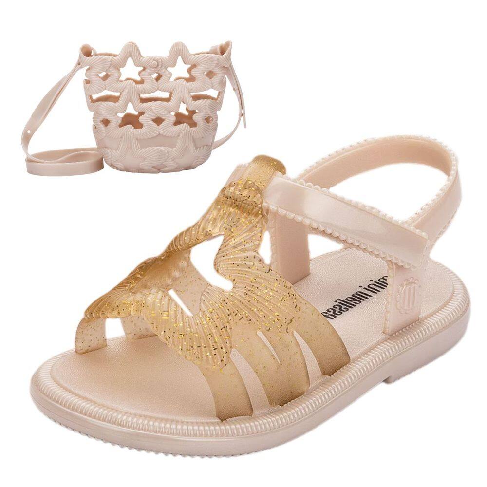 Sandalia Infantil Menina Bolsa Sereia Luminous Mini Melissa