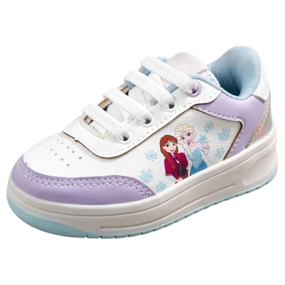 Tênis Infantil Menina Confortável Leve Macio Disney Frozen