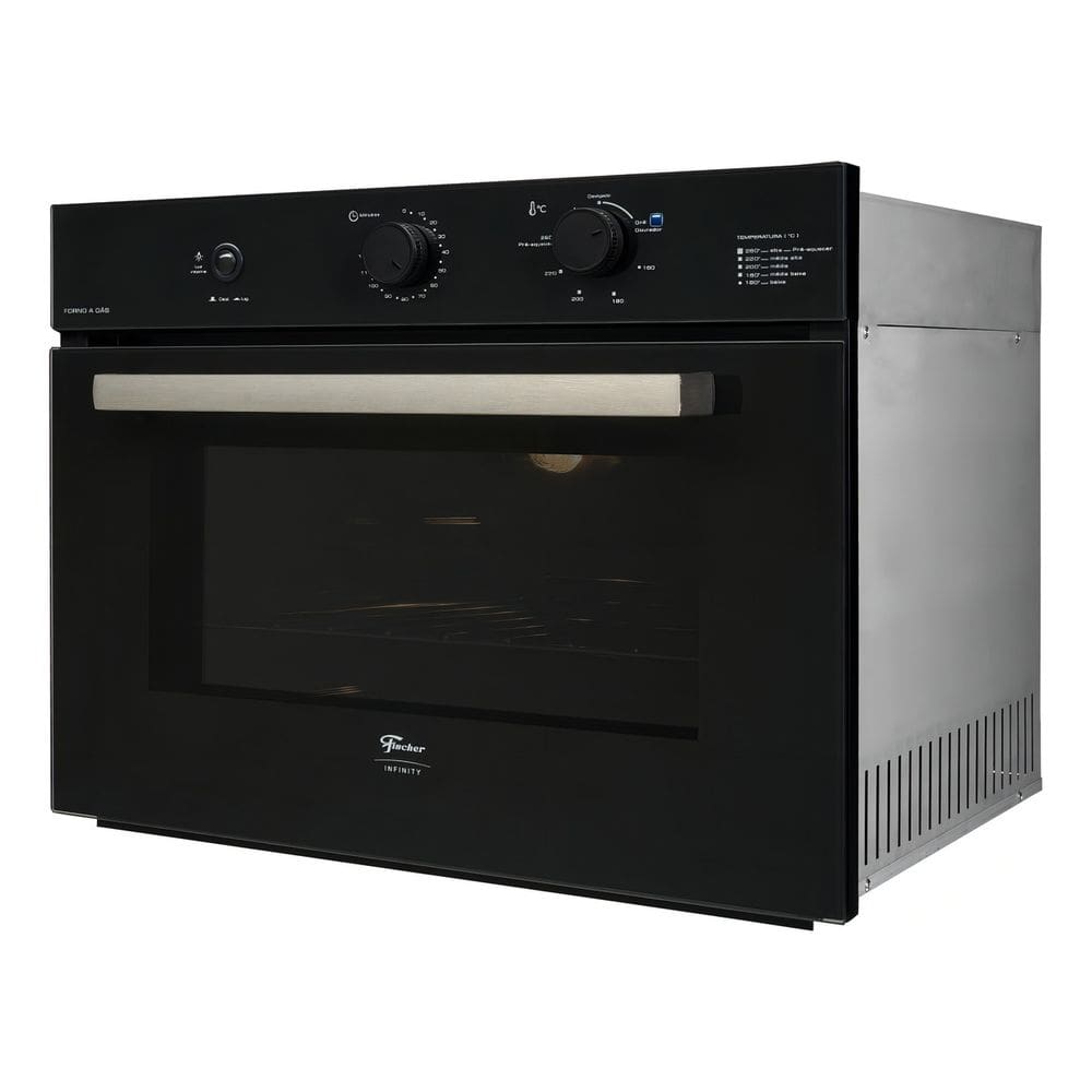 Forno A Gas Embutir 50l Preto 220v Grill Cook - Fischer 220v Preto