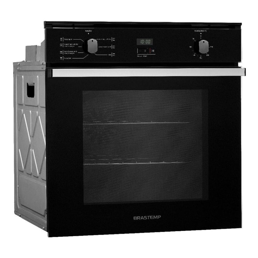 Forno Eletrico Embutir 84l Preto 220v Grill Cook - Brastemp 220v Preto