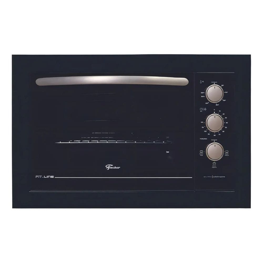 Forno Eletrico Embutir 48l Preto 220v Grill Cook - Fischer 220v Preto