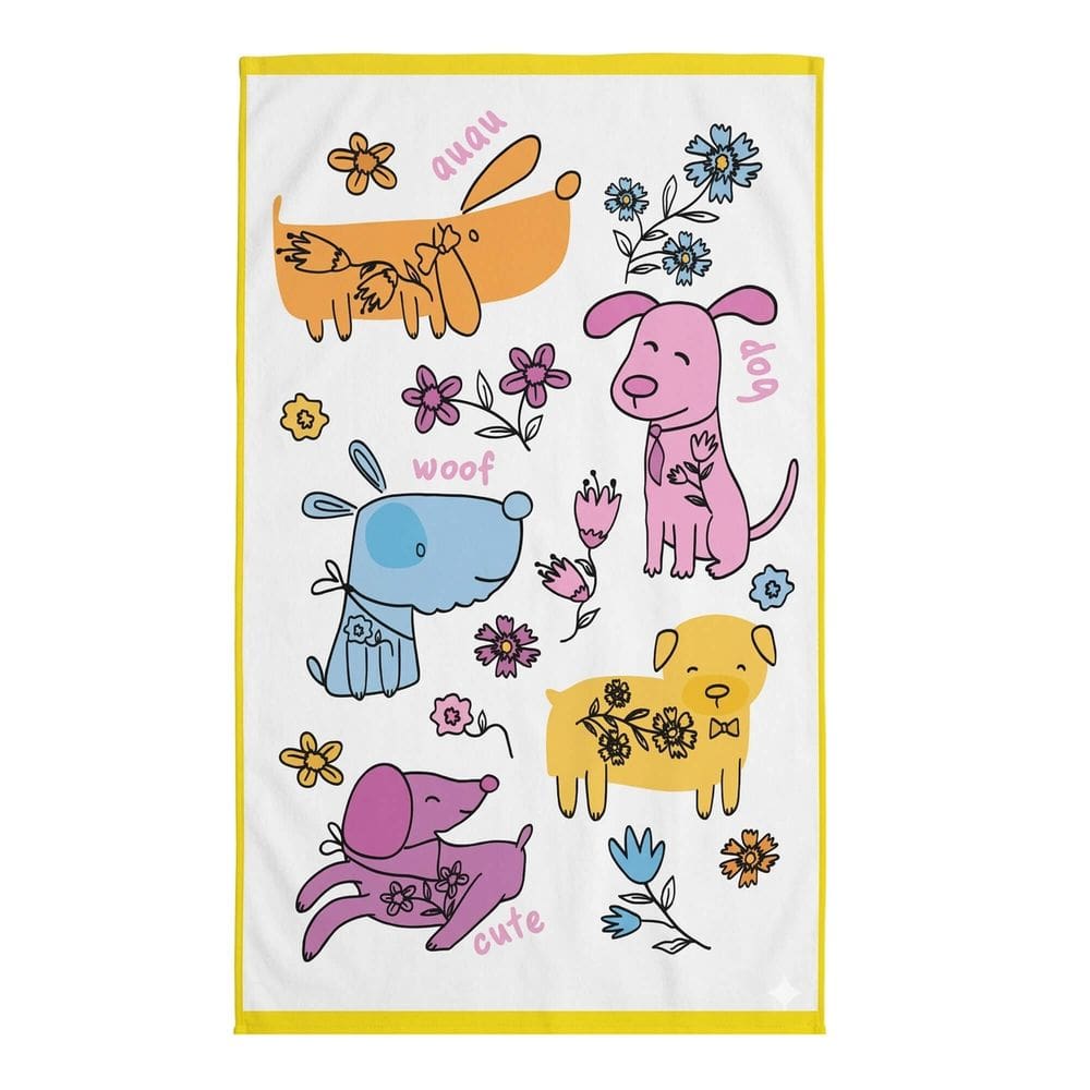 Toalha de Banho Infantil Teka Candy Cachorrinhos