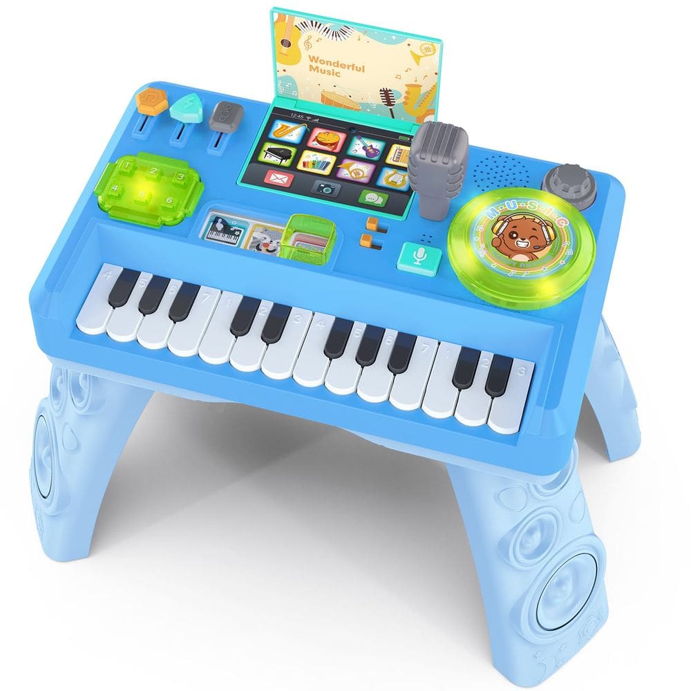 Mesa DJ Musical para Bebês Thremhoo com Piano e Luzes