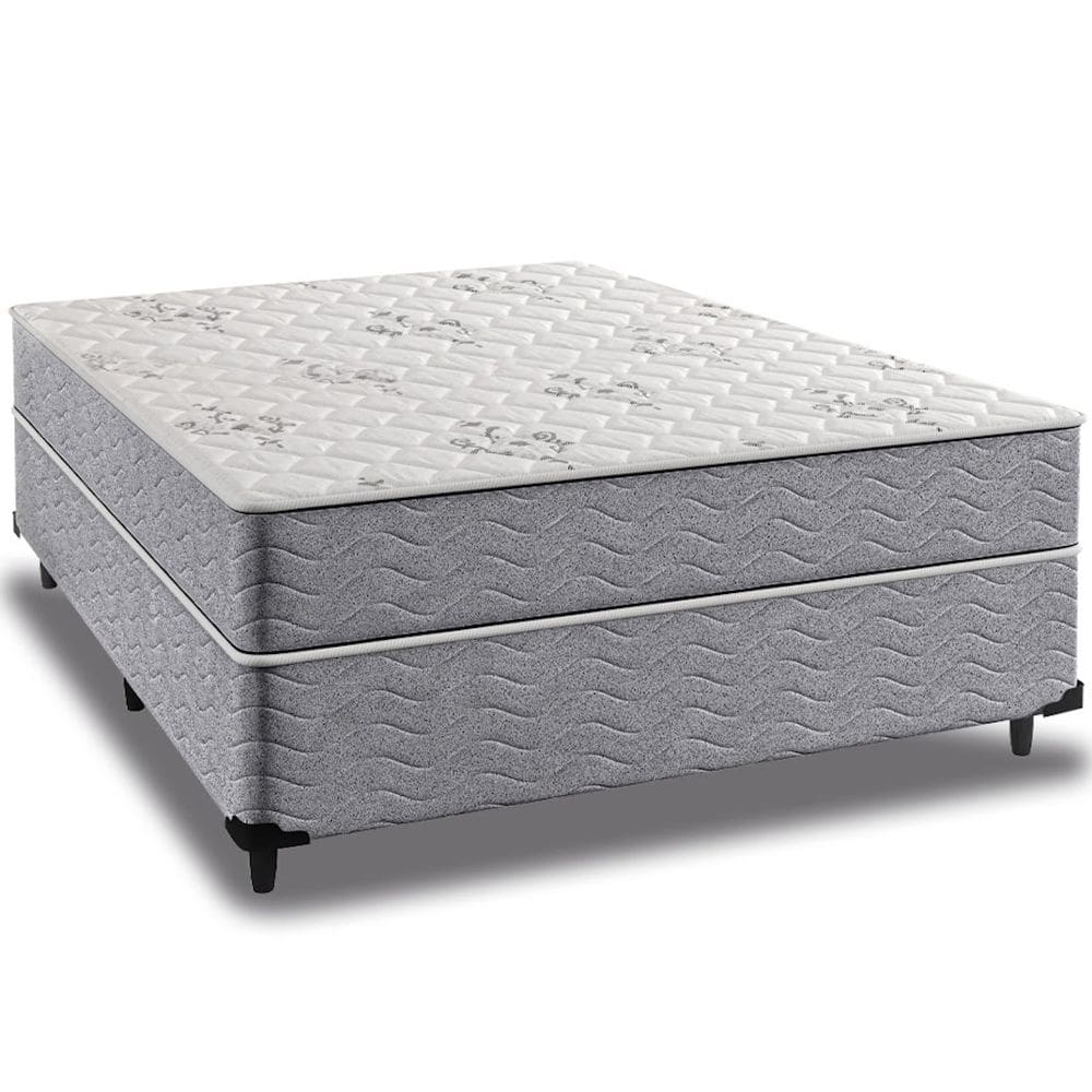 Cama Box Viúva + Colchão Espuma Ortopédico D33 Piemonte 128x188x63cm - Maestro Colchões