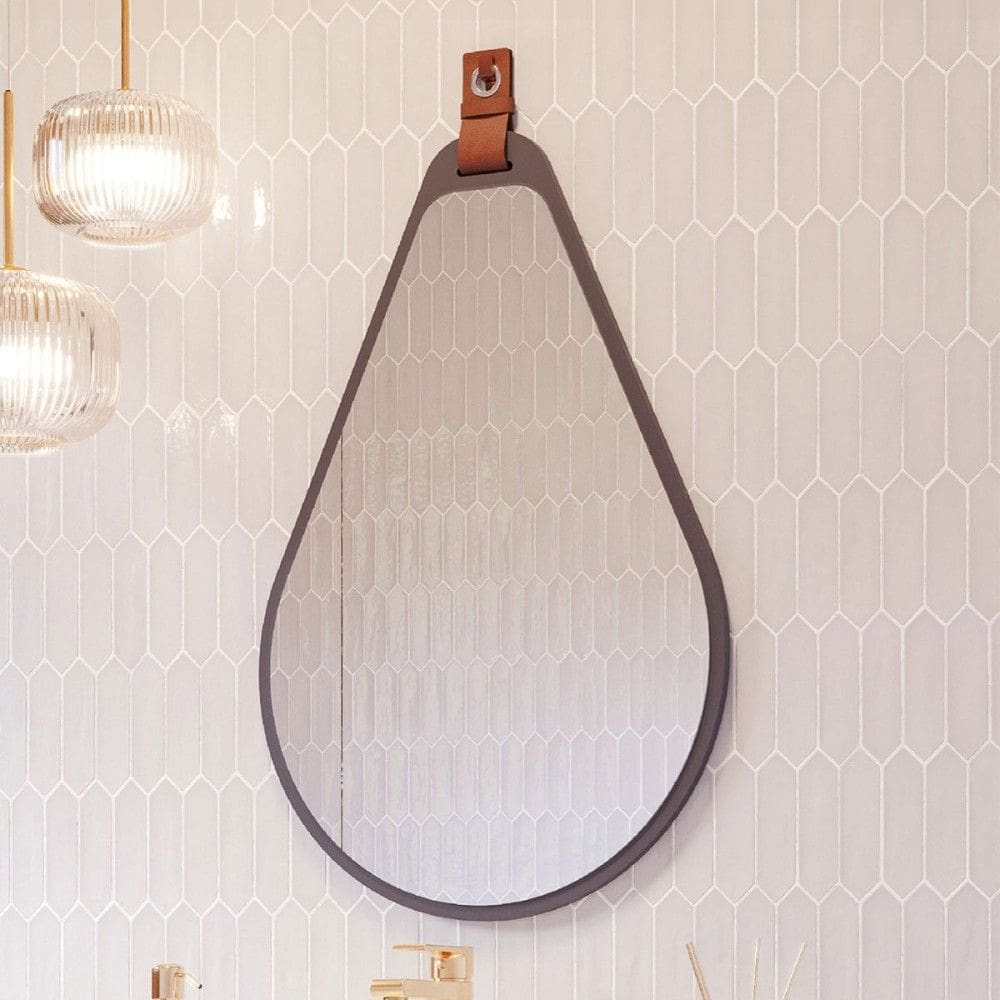 Espelho Decorativo Gota 100% Mdf Titanium - Mgm Móveis