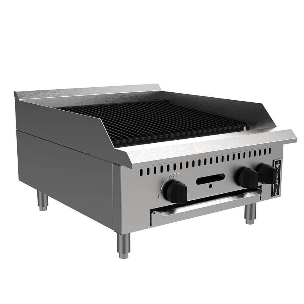 Chapa Grill Charbroiler Prime De Mesa Venâncio A Gás Baixa Pressão Em Aço Inox 60cm Pcg060g-me
