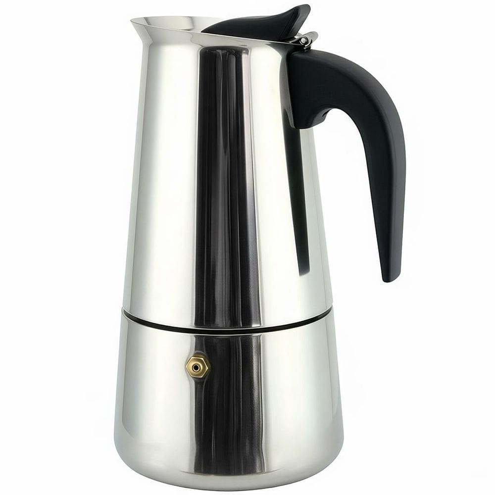 Cafeteira Italiana Inox 600ml Fogão Indução Expresso 12 Xícaras