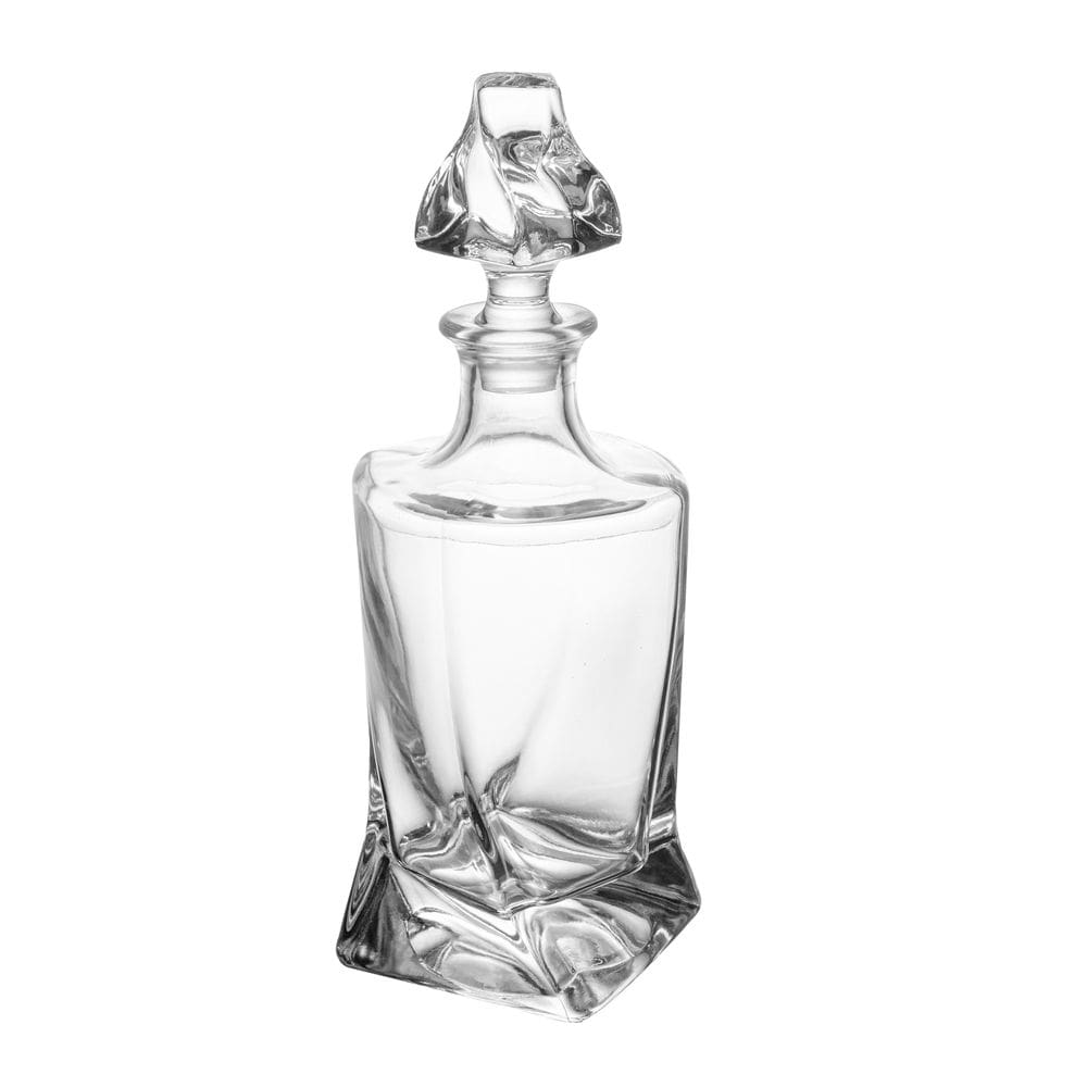 Garrafa de Cristal para Whisky Tortile Transparente 750ml Wolff