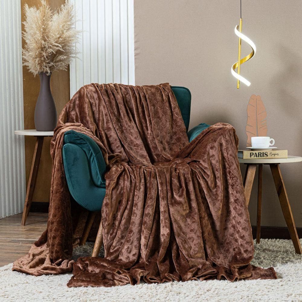 Cobertor Manta Dupla Face King 100% Poliéster Microfibra Reversível Bege