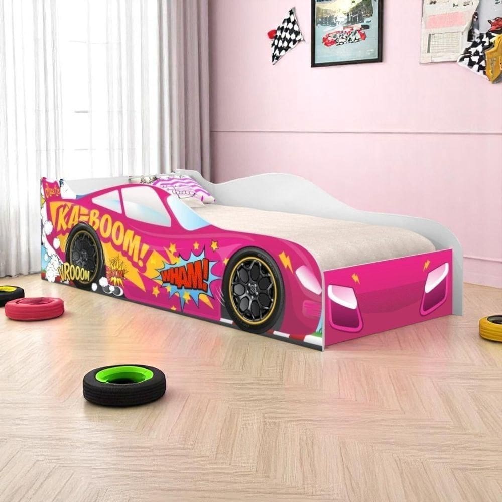 Cama Kaboom Infantil 158cm X 73cm Kmcb Rosa