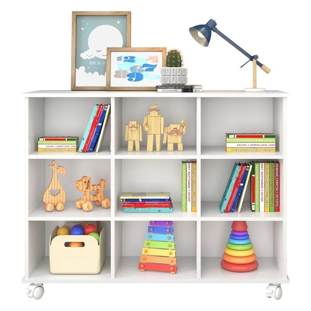 Nicho Organizador Com Rodízios Branco - Qmovi